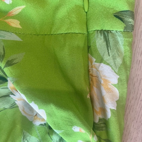 PAPAYA Floral Green Maxi  Skirt Size Large - Picture 9 of 13